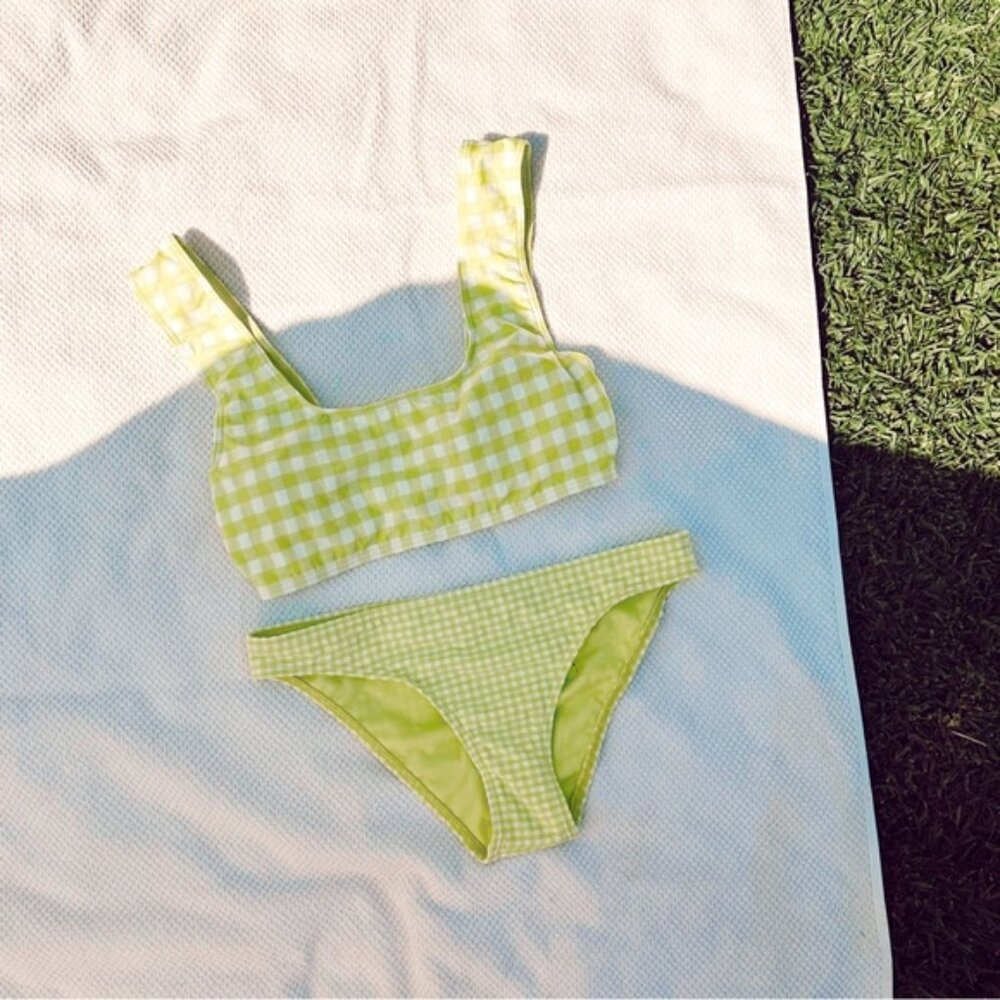NWT Roxy retro check bikini